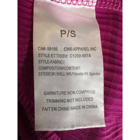 Charlie B purple tank top size P/S shimmer purple velvet/sheer shimmery - Picture 6 of 7